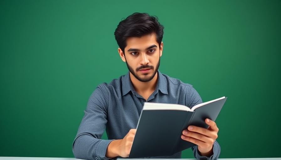 Young man developing YouTube marketing strategy on camera.