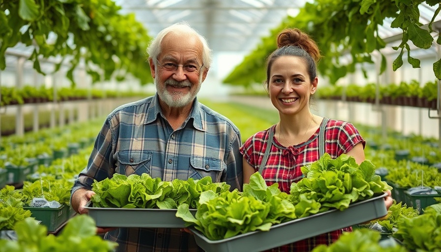 Family business challenges: Man and woman collaborating in a greenhouse.