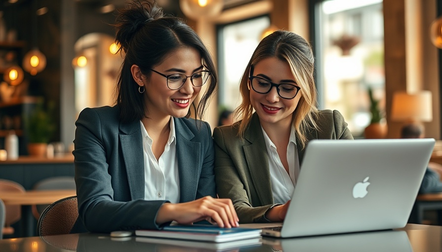 Professionals discussing Marketing Cloud Next Functionality on a laptop.