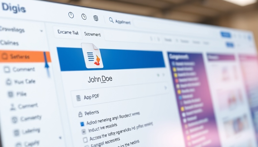 Automated CRM file storage system interface displaying document.