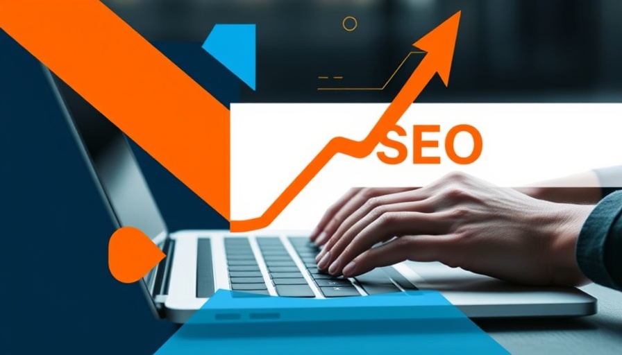 Creative depiction of SEO with laptop and graphics for best AI SEO tools.