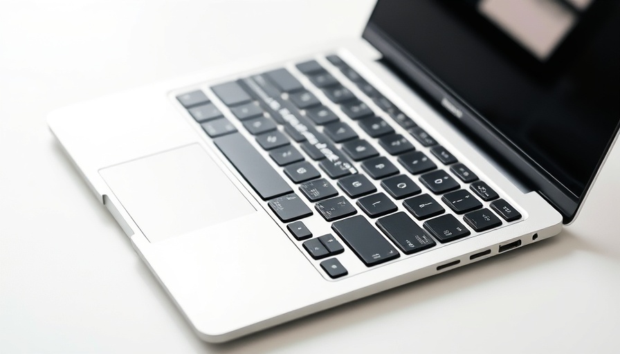 Using AI for Content Marketing via a modern laptop keyboard