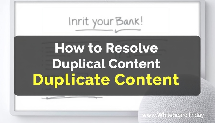 How to Resolve Duplicate Content — Whiteboard Friday