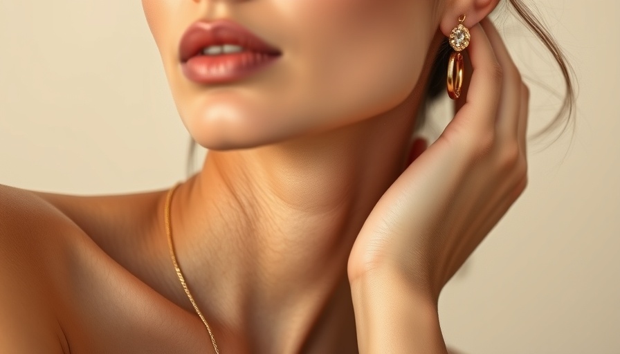 Elegant gold jewelry worn by a woman for bridesmaid gifts quality review.