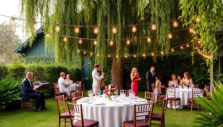 Lush Greenery and Live Jazz Set the Scene for This Elegant Outdoor Celebration