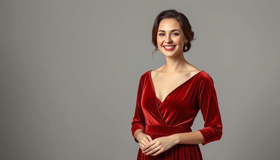 Elegant rust velvet bridesmaid dress in minimalist setting.