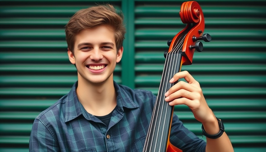 Positive News magazine showcasing accessible music education programs with young musician.