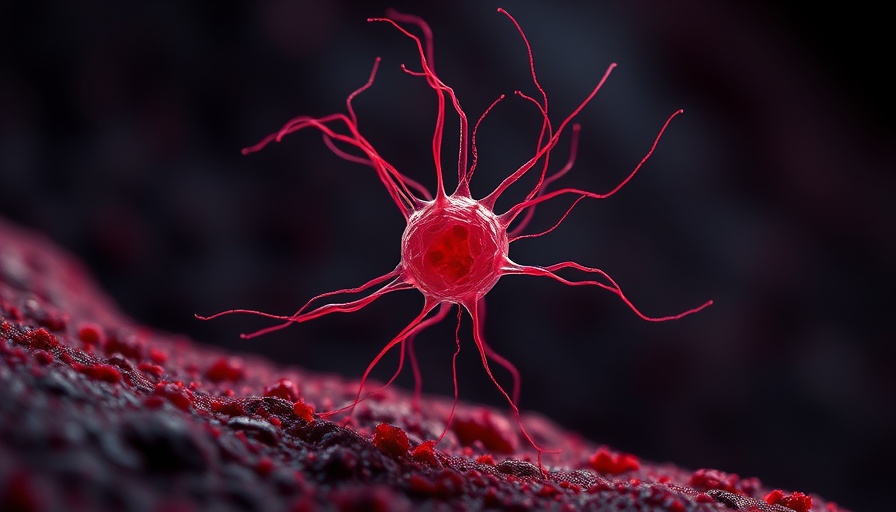 Microscopic view of a cell related to Nobel discoveries in autoimmune treatments.