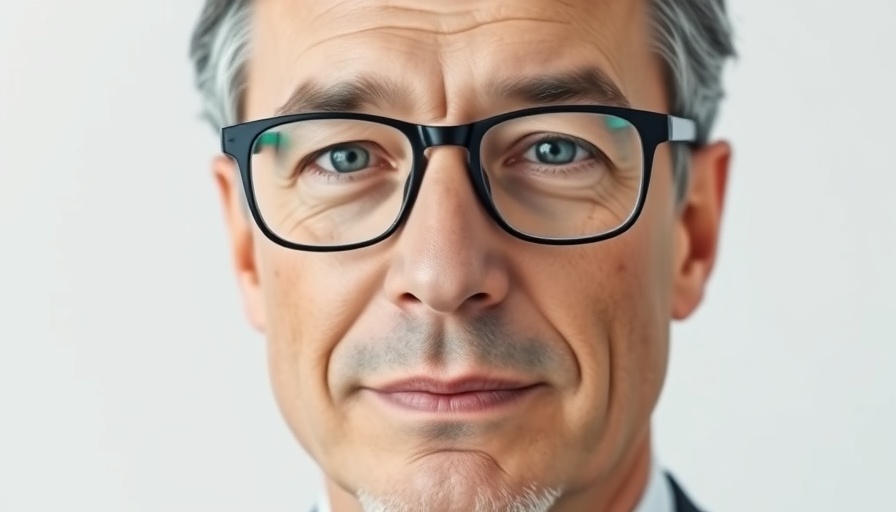 Professional portrait of a middle-aged man with glasses, Tayo Fagbule West Africa Bureau Chief.