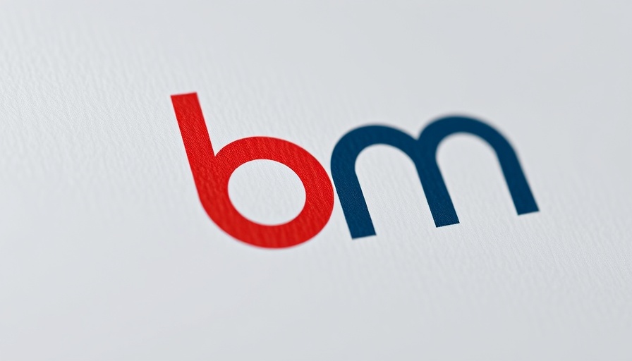 Minimalist 'bm' logo design for Fizyr Automation & Robotics Conference 2025