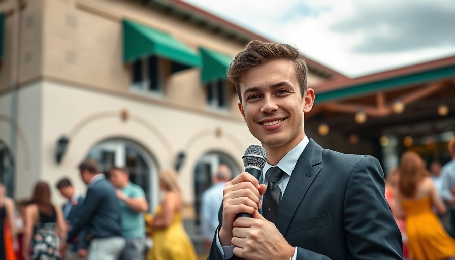 Forrest Tucker leaves WTVQ, a reporter outdoors holding a microphone at an event
