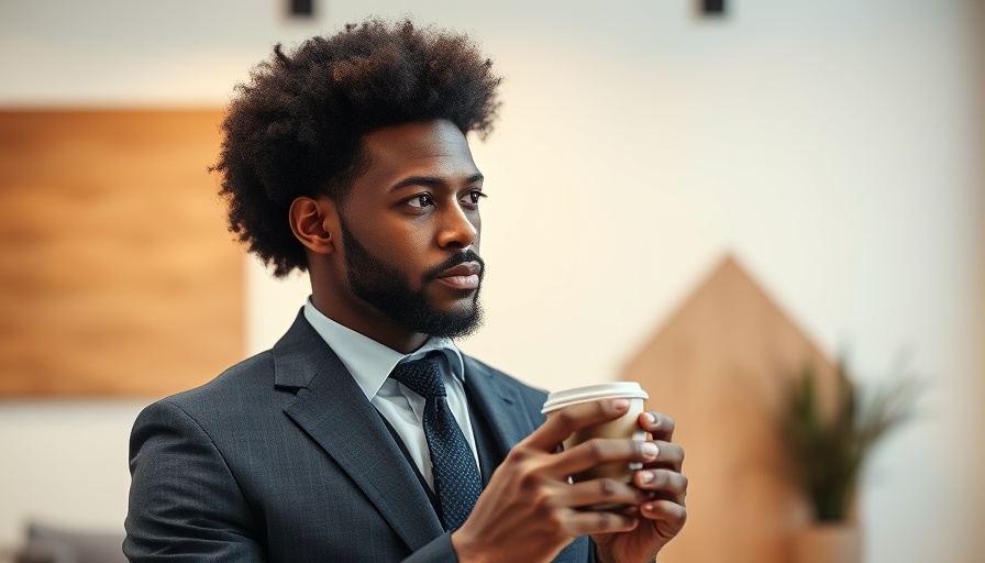 Well-dressed man in studio, pondering, Eugene Daniels and Imposter Syndrome.