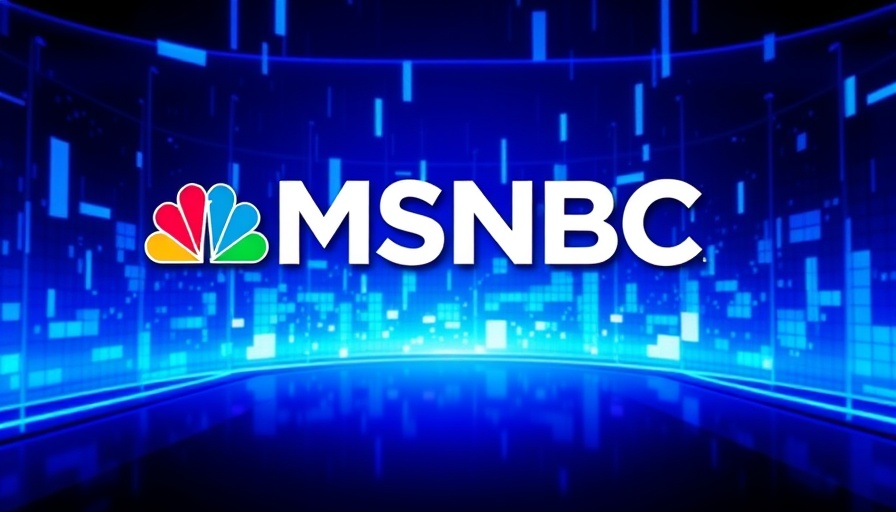 MSNBC logo on a digital blue abstract background