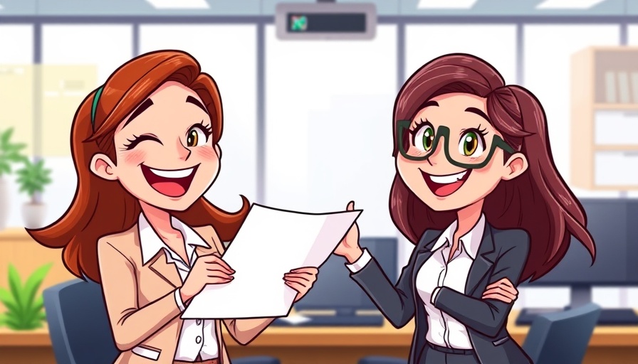 Convince Your Boss to Send You to MozCon 2025 with animated colleagues in office.