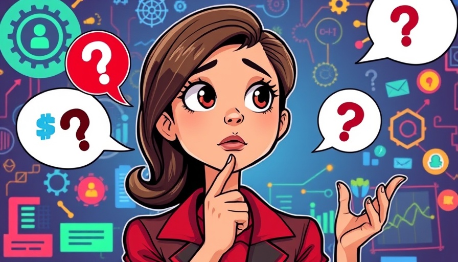 Optimize for AI Mode discussion with thoughtful expressions and tech symbols.