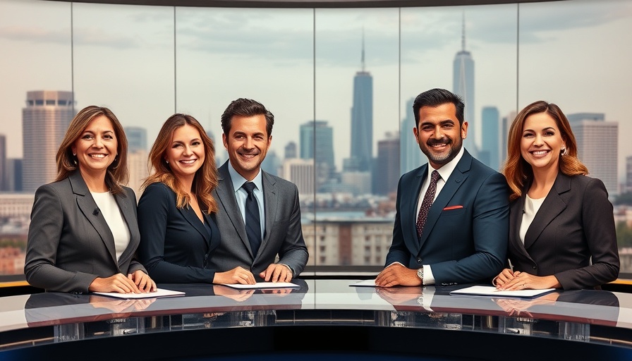 WBNS Evening Anchor Lineup Changes with four smiling news anchors at a desk.