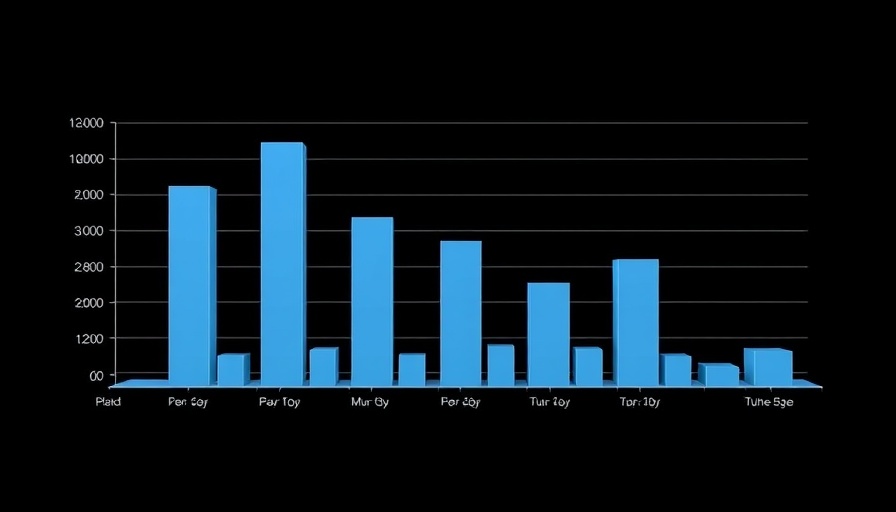 Bar graph depicting high-low plot emulating histogram in SAS.