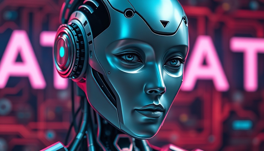 Futuristic AI agent with text introducing free AI agents in the market.