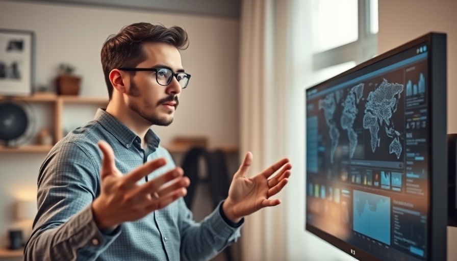 AI Agent Integration with n8n tutorial by young man in modern home office.