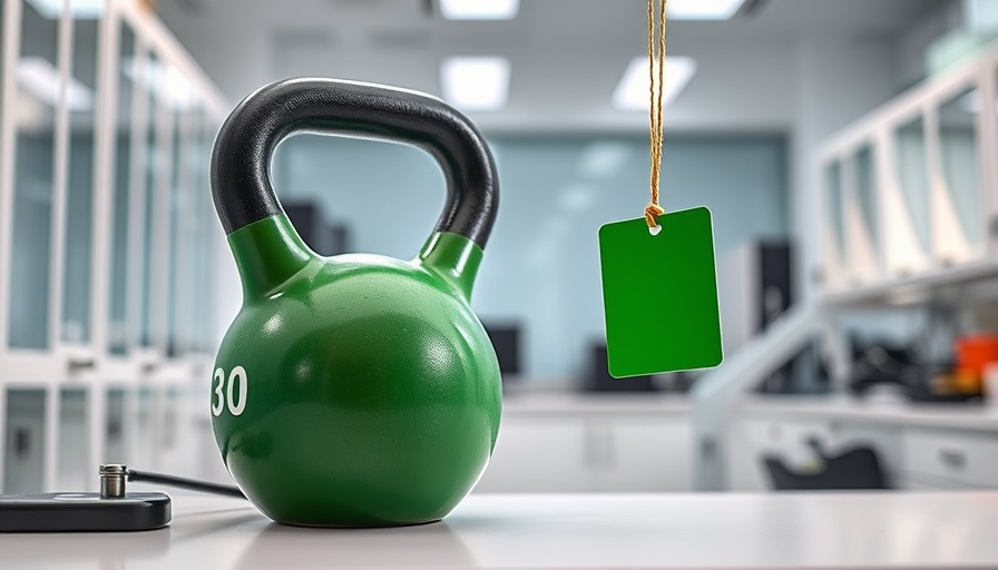 AI understanding physics limitations illustrated with a kettlebell and card.
