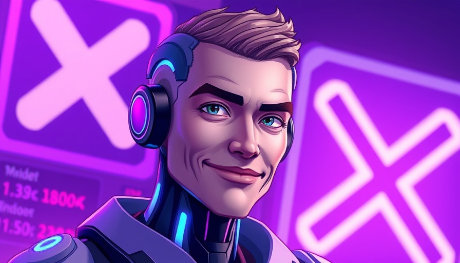 Futuristic scene with humanoid AI and man, AI reviews theme.