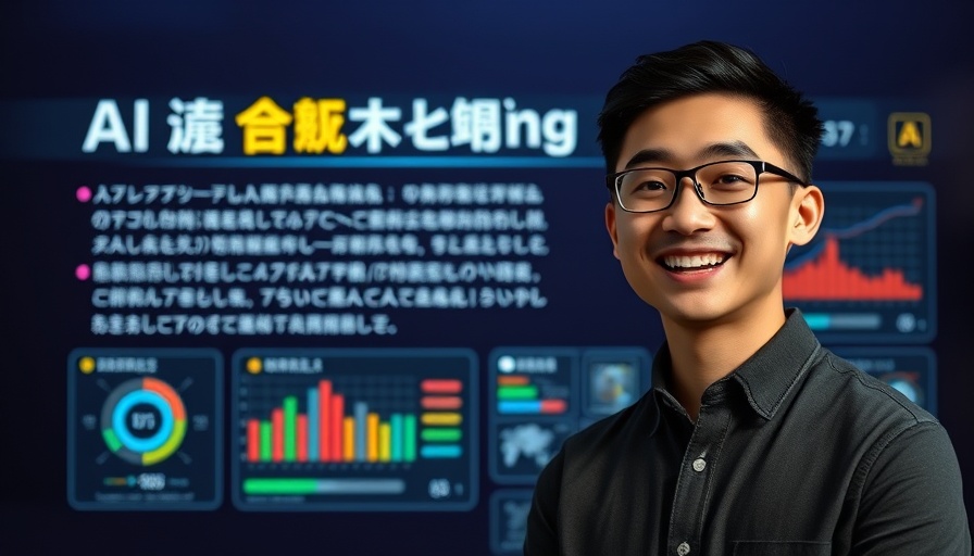 n8n AI Workflows tutorial with smiling host and colorful charts.