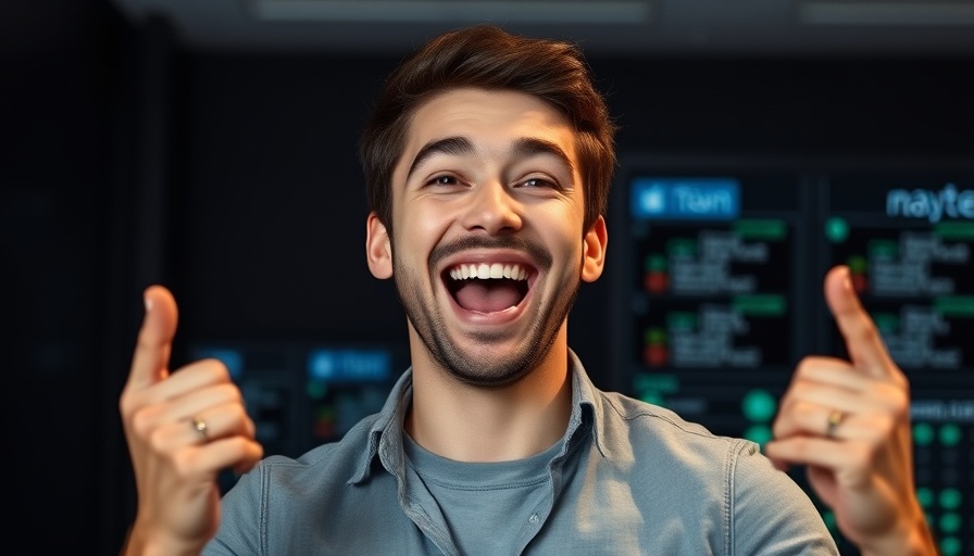 Excited presentation of n8n's Native MCP Integration with smiling man.