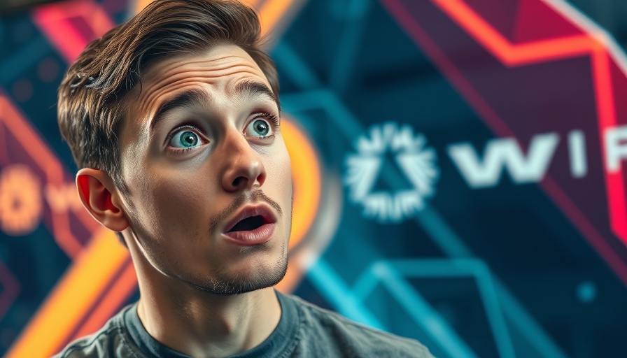 AI Prototyping Tools Comparison with surprised young man and logos.