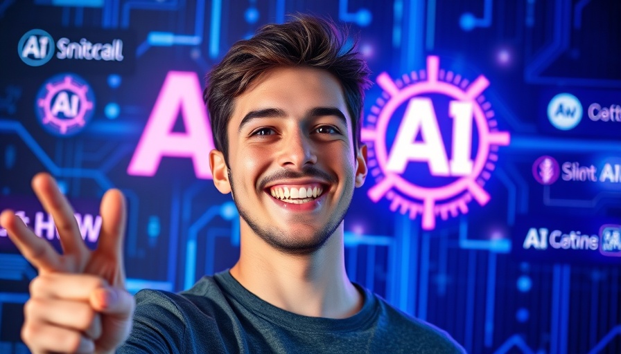 AI marketing enthusiast with AI-themed graphics.