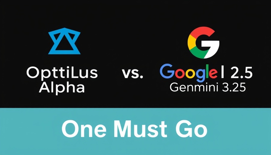 Optimus Alpha vs Google Gemini 2.5 graphic, 'One Must Go' text.