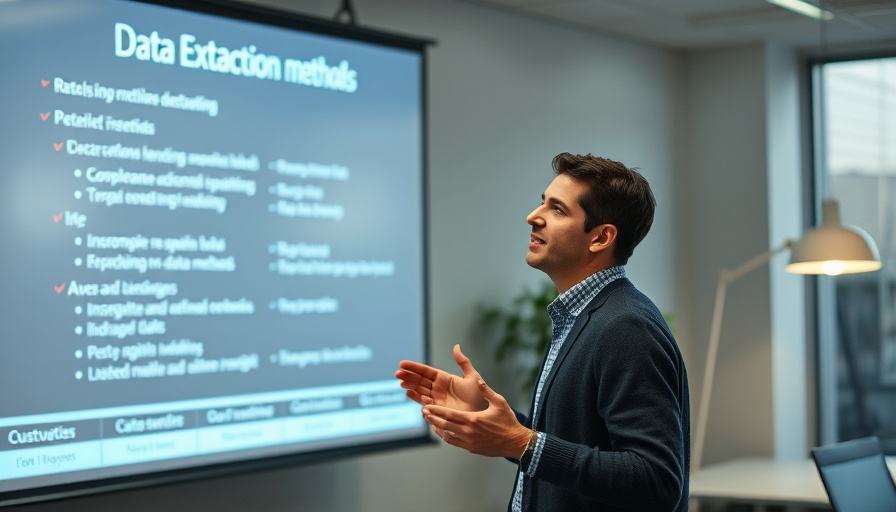 Turn ANY Website into LLM Data: Person presenting data extraction methods.