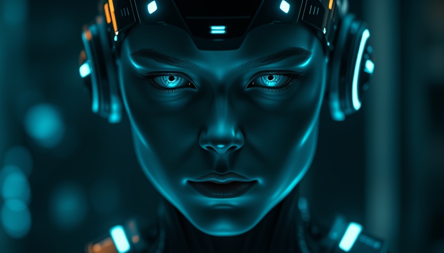 Futuristic humanoid AI showcasing advanced technology
