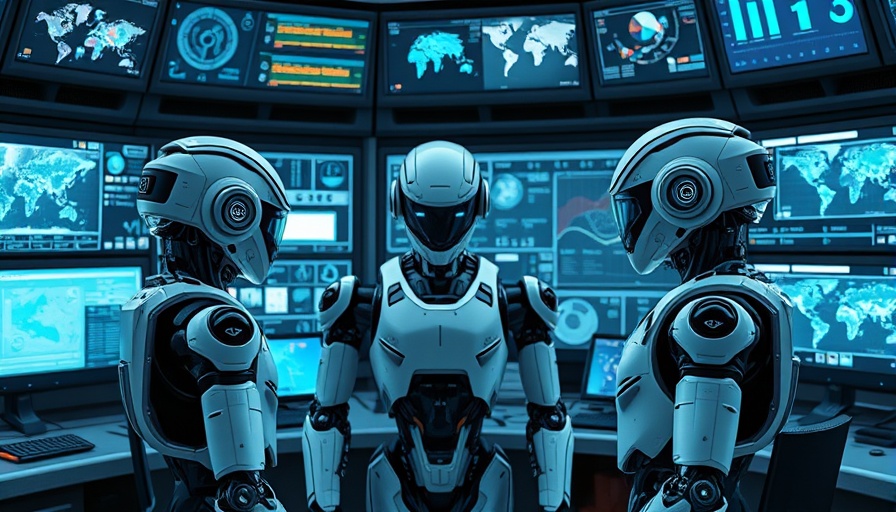 Futuristic robots using advanced screens OpenAI reasoning models