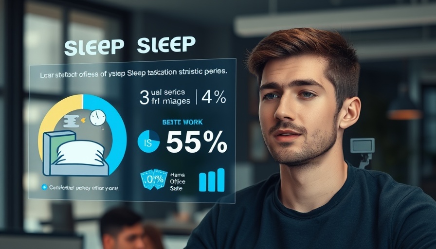 AI image and video creation: Informative presentation with sleep statistics.