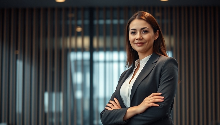 AI technology customer experience professional woman in modern office.