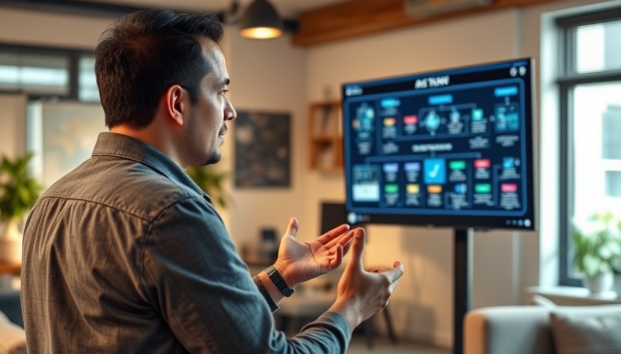 Person explaining Automated Product Videography with AI workflow.