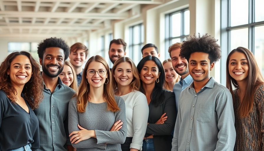 Diverse group in office setting, AI learning discussion.