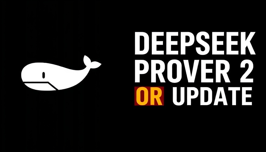 DeepSeek Prover V2 Update announcement graphic with logo.