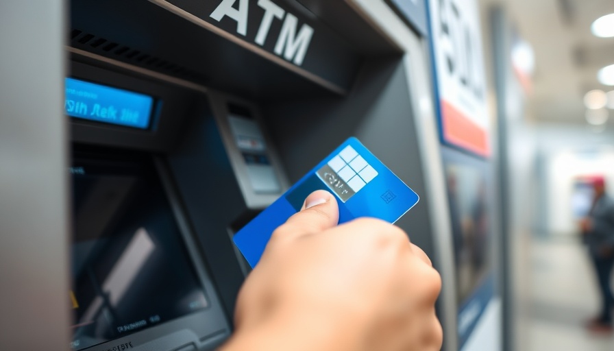 Close-up of ATM usage reflecting risk modeling in banking