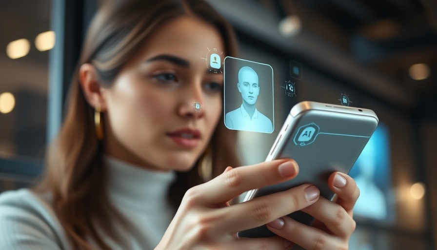 Woman engaging with AI interface on smartphone, AI learning path.