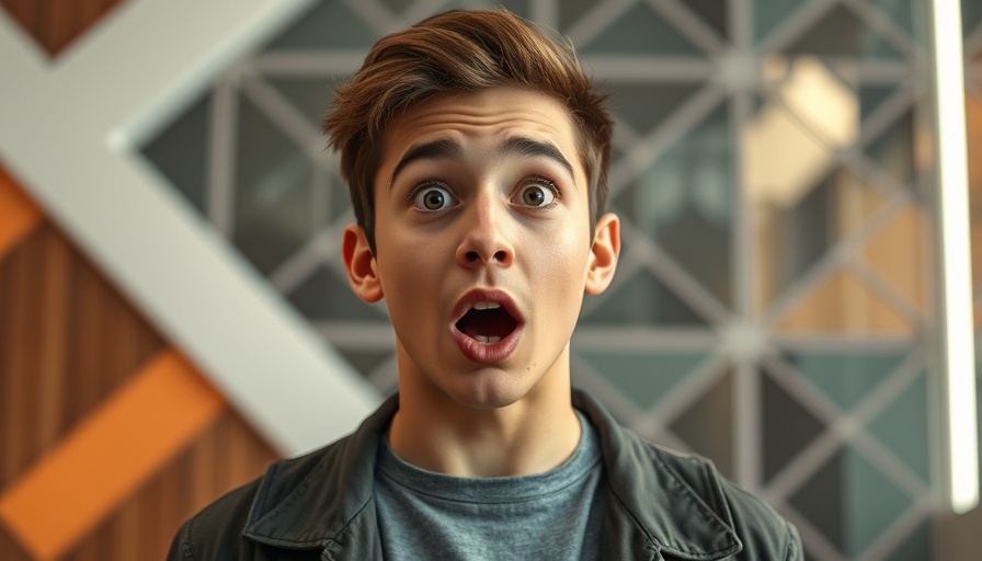 Qwen 3 promotional image with surprised man.