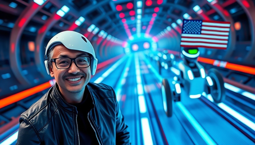 AI reviews: Futuristic US and China AI race depiction.