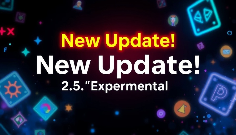 Google Gemini 2.5 Pro Update announcement graphic with vibrant colors.