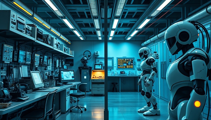 The era of AI experimentation depicted in contrasting labs.
