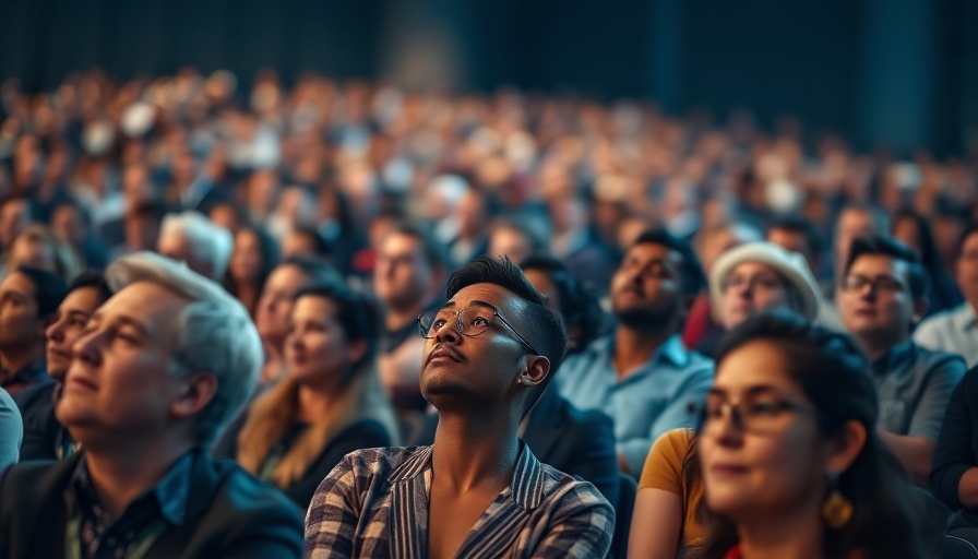 Diverse audience attentively listening at a conference, AI learning topic.
