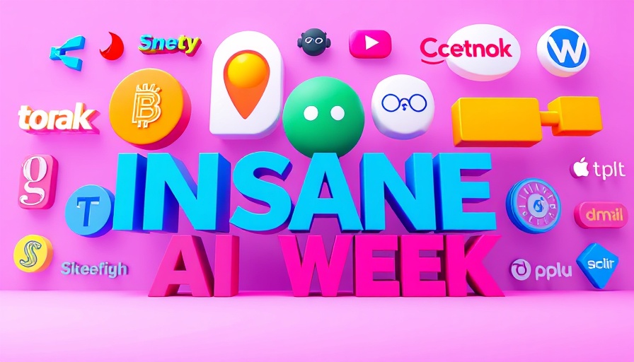 Bold AI company logos with 'INSANE AI WEEK' text, Gemini 2.5 Pro Update.