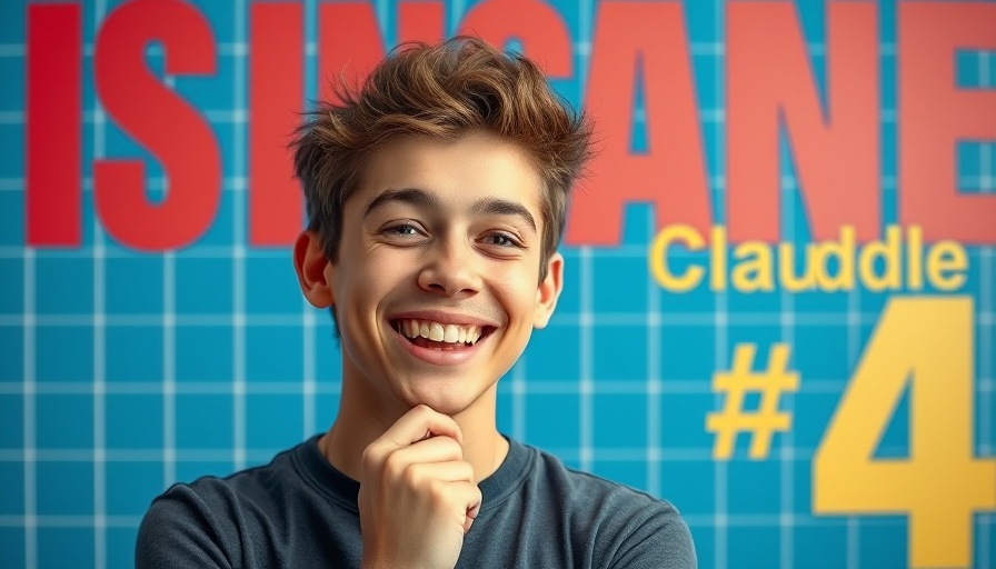 Claude 4 AI Development Update with smiling man and text.