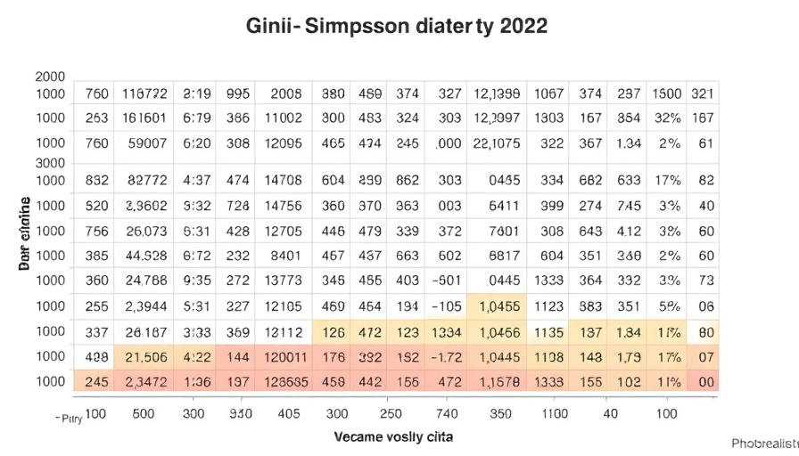 Gini-Simpson diversity index chart for AI learning in three groups, N=30