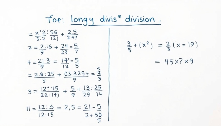 Modulo operation for large integers in SAS shown through a detailed long division example.