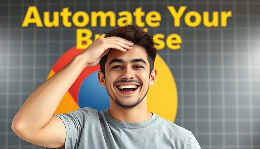 Cheerful man promoting how to automate your browser with Gemini 2.5 Pro.